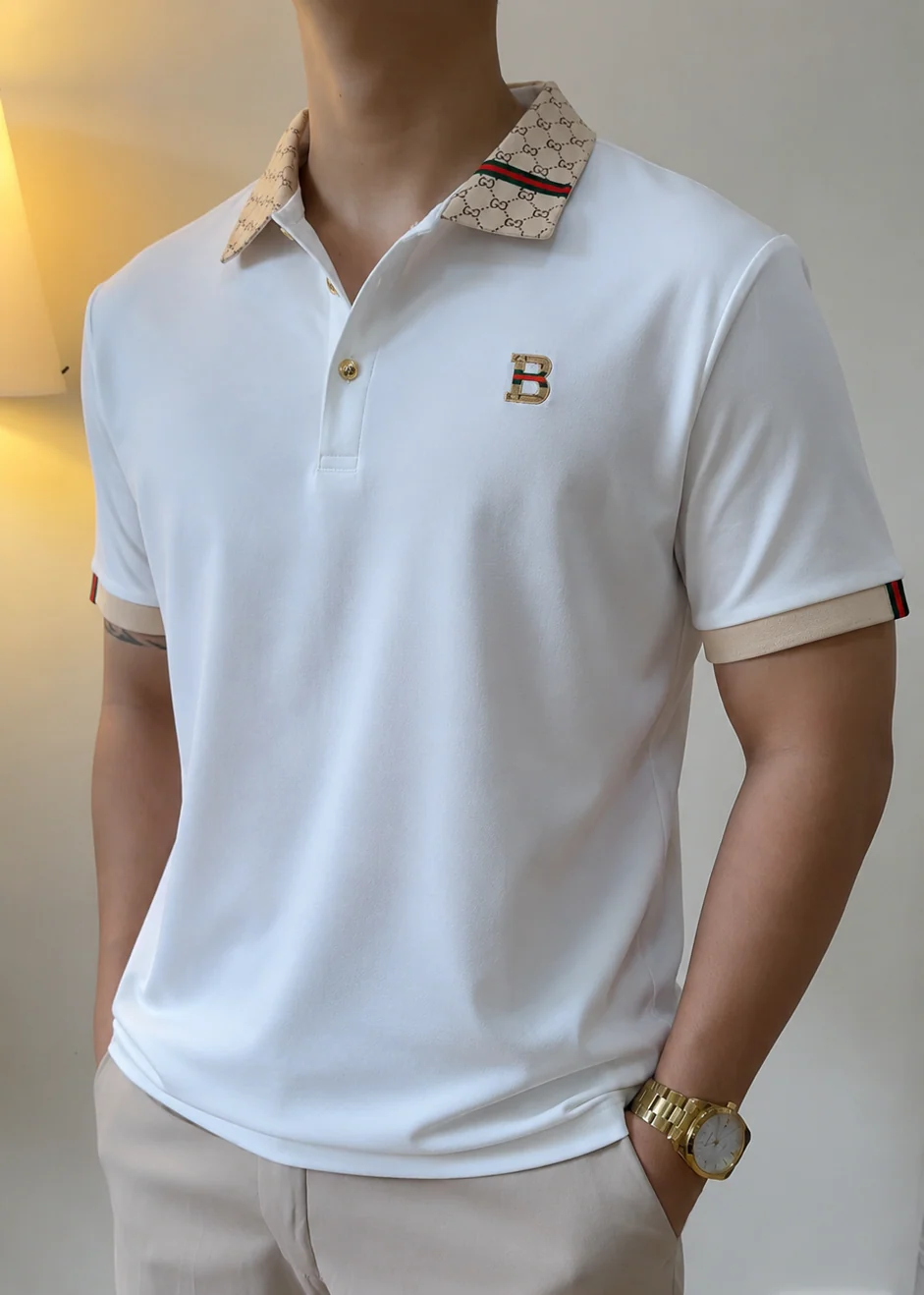 Aristovibe Monogram Polo T-Shirt