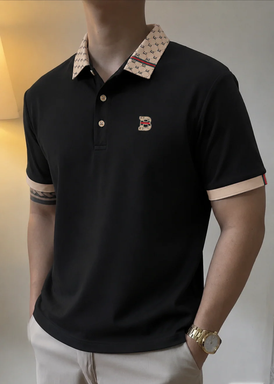 Aristovibe Monogram Polo T-Shirt - Image 3