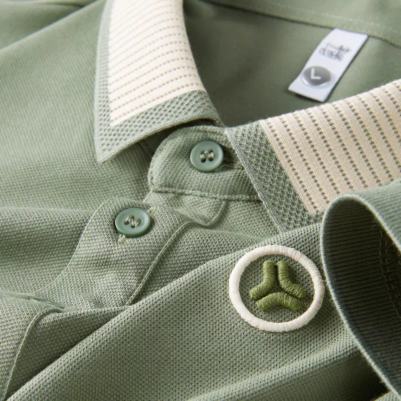 Couture Elite Striped Polo T-Shirt - Image 12