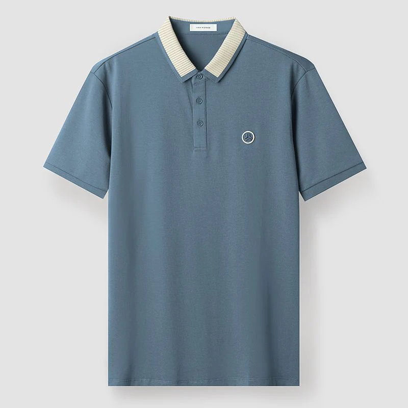 Couture Elite Striped Polo T-Shirt - Image 6