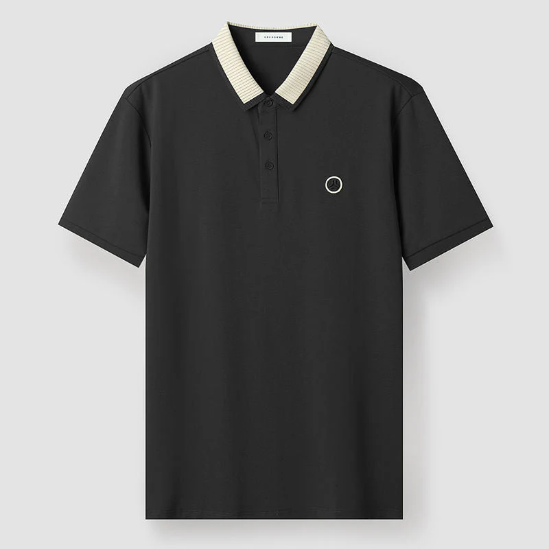 Couture Elite Striped Polo T-Shirt - Image 8