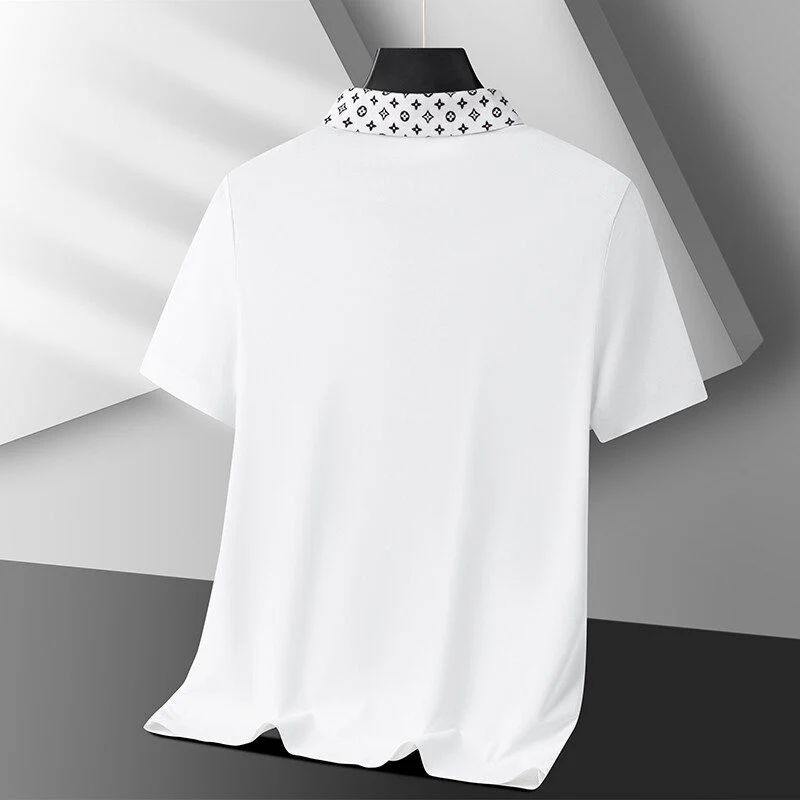 Emblem Placket Polo T-Shirt - Image 2