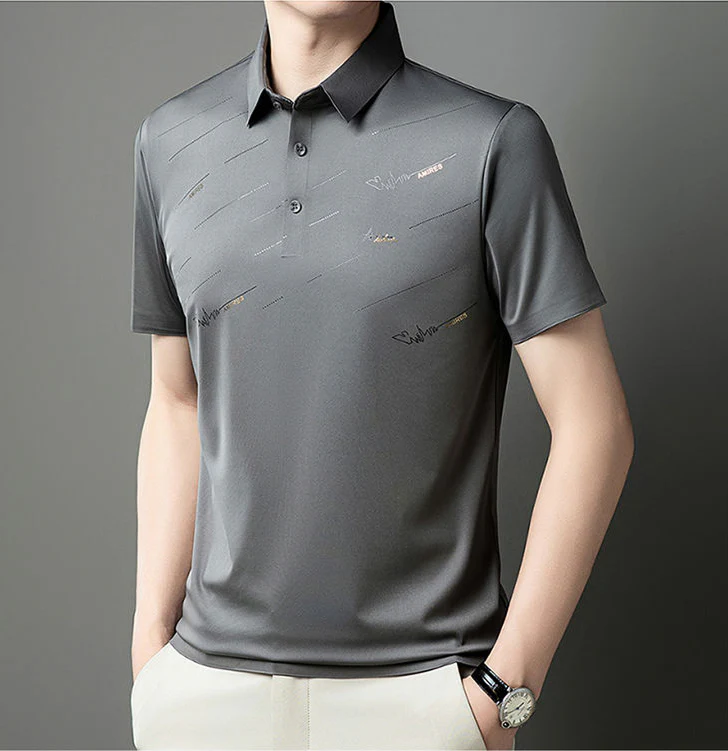 Obsidian Flow Polo T-Shirt - Image 3