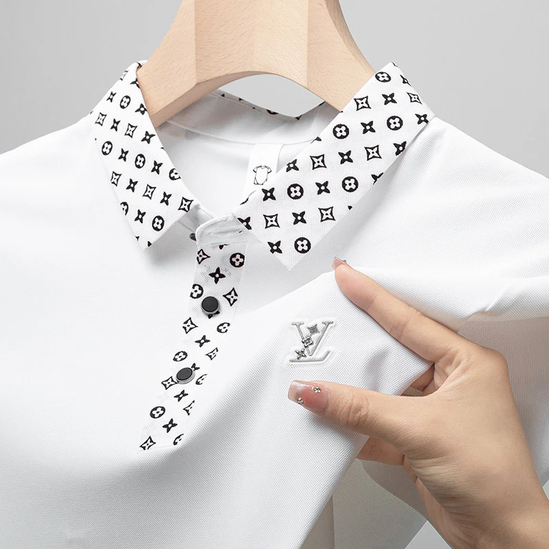 Veritas Emblem Placket Polo T-Shirt