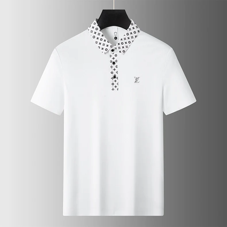 Veritas Emblem Placket Polo T-Shirt - Image 2